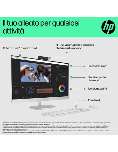 HP 27-CR1005NL PC AIO I5-125U      RAM16GB/SSD512GB/ 27" FHD