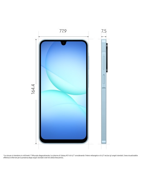 SAMSUNG A17 LIGHT BLUE 4/128GB     SM-A175FLBBEUE