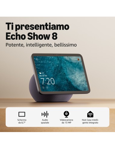 AMAZON ECHO SHOW 8 (2025) ANTRACITE 8,7" HD SMART SCREEN SPEAKER