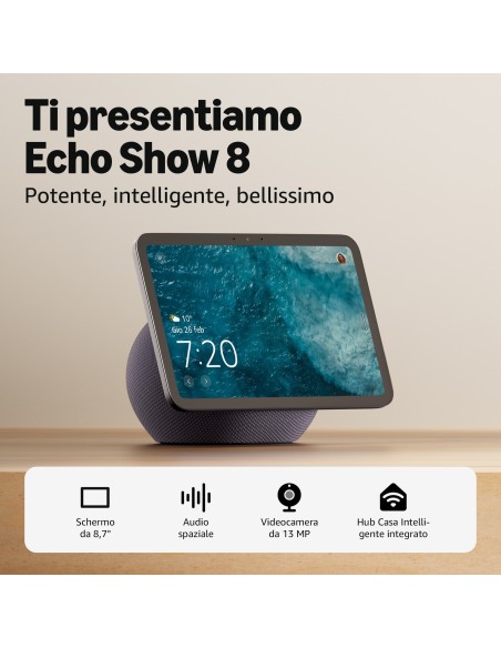 AMAZON ECHO SHOW 8 (2025) ANTRACITE 8,7" HD SMART SCREEN SPEAKER