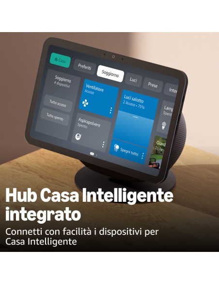 AMAZON ECHO SHOW 8 (2025) BIANCO 8,7" HD SMART SCREEN SPEAKER