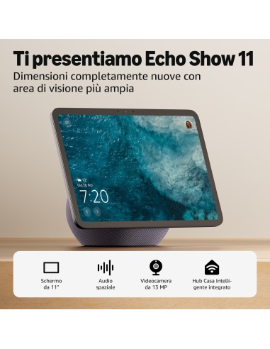 AMAZON ECHO SHOW 11 (2025) ANTRACITE 11" HD SMART SCREEN SPEAKER