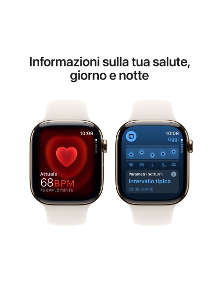 APPLE WATCH S10 GPS+CELL.TIT.CASE  STARLIGHT SPORT BAND S/M