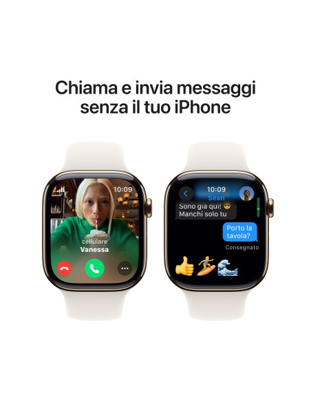 APPLE WATCH S10 GPS+CELL.TIT.CASE  STARLIGHT SPORT BAND S/M