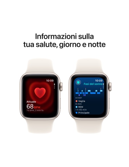 APPLE WATCH SE GPS 40MM STARLIGHT  ALLUMINIUM CASE STAR.SPORT BAND M/L