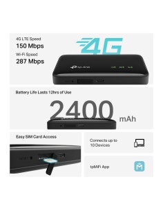 TPLINK M7005 POCKET 4G MOBILE WI-FI 6 ROUTER AUTONOMIA 12 ORE 2