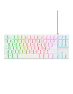 TRUST 25895 GXT 833W THADO BIANCO GAMING TASTIERA ILLUMINATA COMPATTA