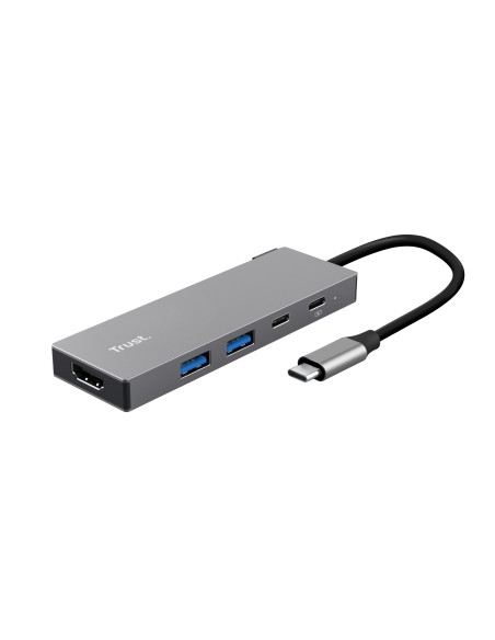 TRUST 26062 USB-C MULTIPORT ADAPTER 5IN1 DALYX ALUMINIUM