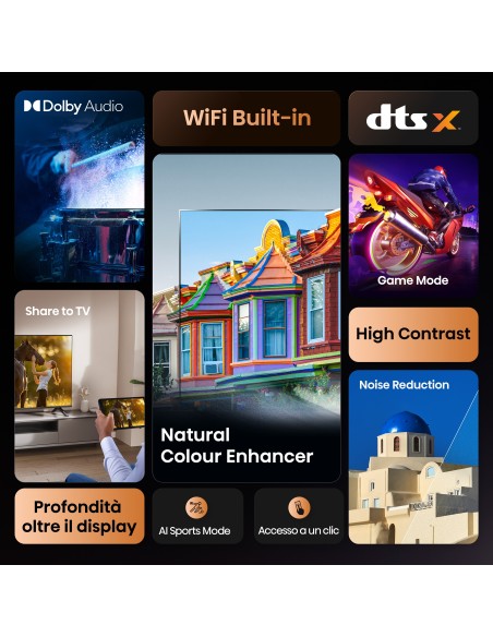 HISENSE 32E41Q TVC 32" HD SMART SAT