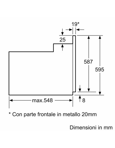 BOSCH HBF133BA1 FORNO A 60CM ARIA  CALDA NERO 3D DISPLAY DIG. LED