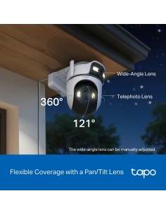 TPLINK TAPO TC47 IP CAM WIFI/LAN 2K PER ESTERNO IP66 DOPPIO OBIETTIVO 2
