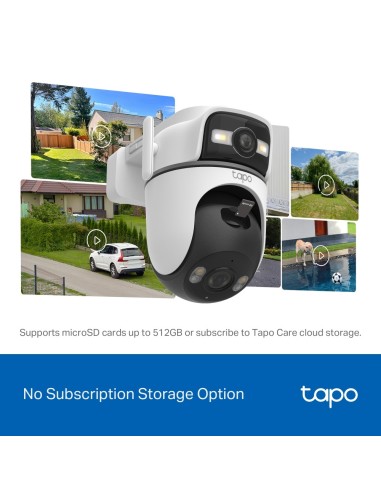 TPLINK TAPO TC47 IP CAM WIFI/LAN 2K PER ESTERNO IP66 DOPPIO OBIETTIVO