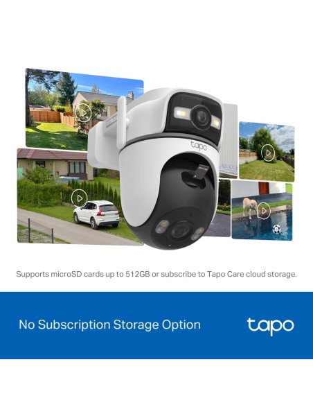 TPLINK TAPO TC47 IP CAM WIFI/LAN 2K PER ESTERNO IP66 DOPPIO OBIETTIVO