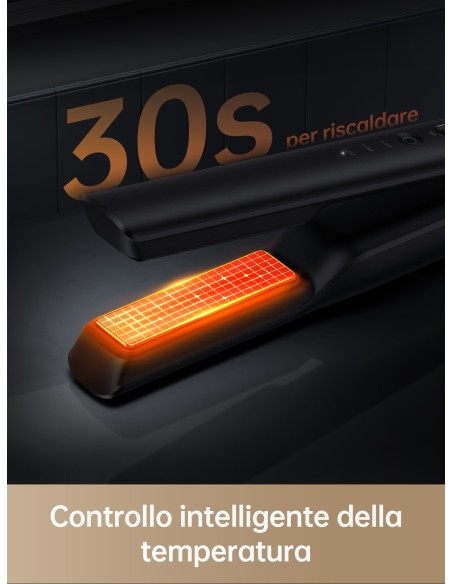 DREAME DREHS-BK PIASTRA PORTATILE  S/FILI 2IN1 HAIR GLAMOUR NERA