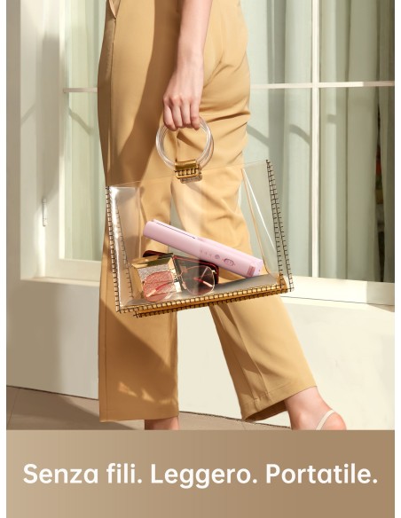 DREAME DREHS-PK PIASTRA PORTATILE  S/FILI 2IN1 HAIR GLAMOUR ROSA