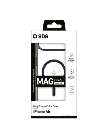SBS TEMAGCOLIP1766K IPHONE 17 AIR COVER MAGFRAME NERO