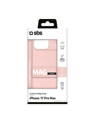 SBS TEINSTMAGIP1769P IPHONE 17 PRO MAX COVER INSTINCT MAGSAFE ROSA