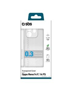 SBS TESKINOPRE14FT OPPO RENO14F COVER IN GOMMA TRASPARENTE 2