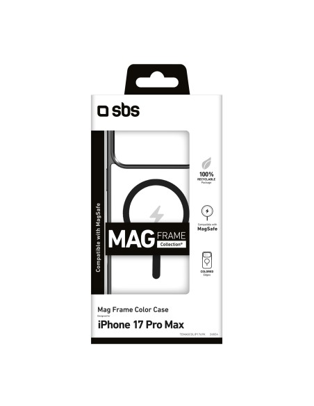 SBS TEMAGCOLIP1769K IPHONE 17 PRO MAX COVER MAGFRAME NERO