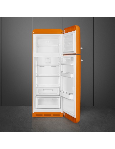 SMEG FAB30ROR6 FRIGO D.P. C ANNI 50 294LT ARANCIONE CERNIERA DX
