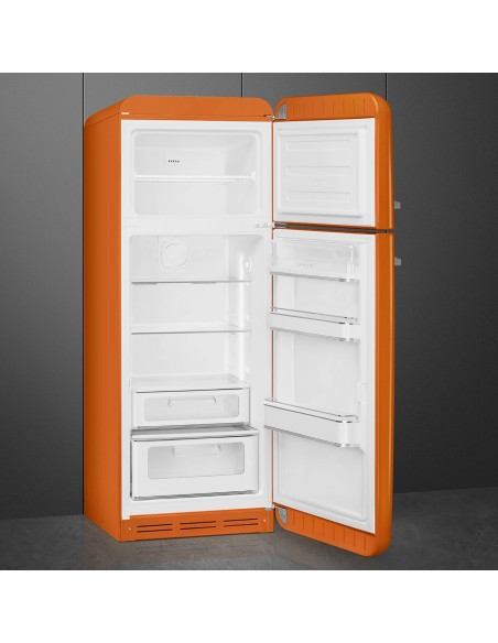 SMEG FAB30ROR6 FRIGO D.P. C ANNI 50 294LT ARANCIONE CERNIERA DX