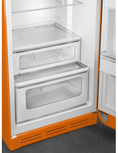 SMEG FAB30ROR6 FRIGO D.P. C ANNI 50 294LT ARANCIONE CERNIERA DX
