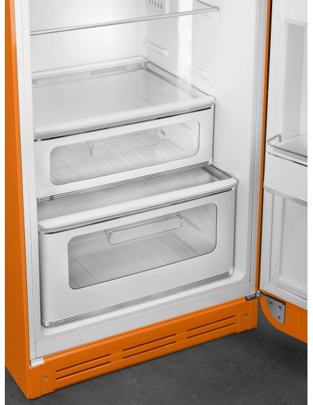 SMEG FAB30ROR6 FRIGO D.P. C ANNI 50 294LT ARANCIONE CERNIERA DX