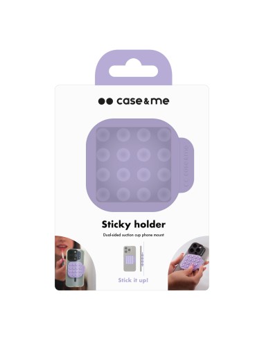 SBS CMSILSUCTION1 SUPPORTO A VENTOSA SU ENTRAMBI I LATI LAVANDA