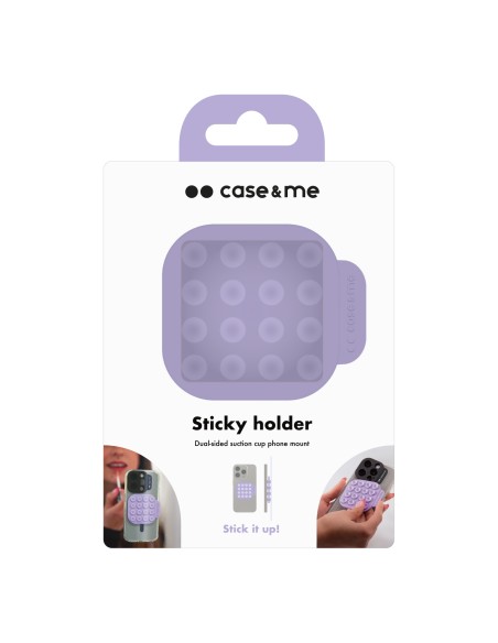 SBS CMSILSUCTION1 SUPPORTO A VENTOSA SU ENTRAMBI I LATI LAVANDA