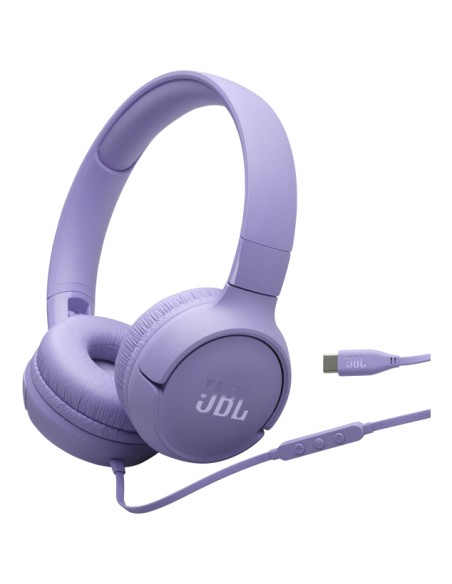 JBL T520C VIOLA CUFFIA PADIGLIONE USB-C CON MICROFONO