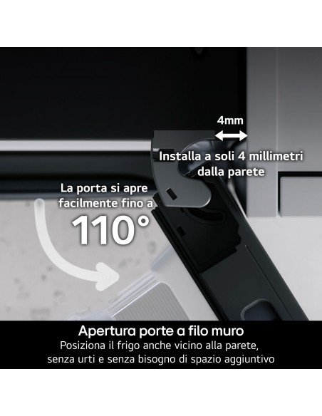 LG GBBS322CPY COMB. C 375LT NF INV. PRIME SILVER DISPLAY INTERNO H203