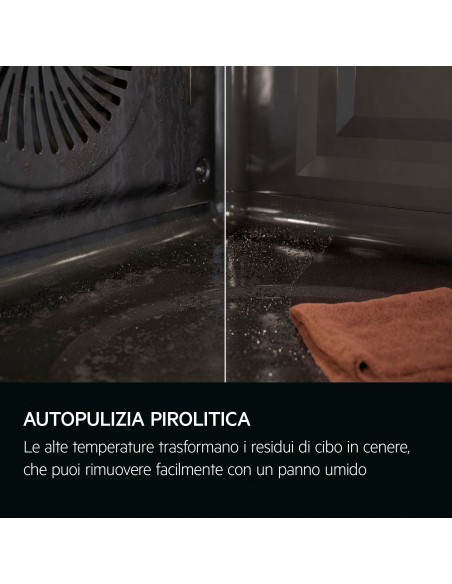 AEG TR6PB53FSB FORNO A VAPORE 25%  A++ PIROLITICO WIFI NERO DISPLAY
