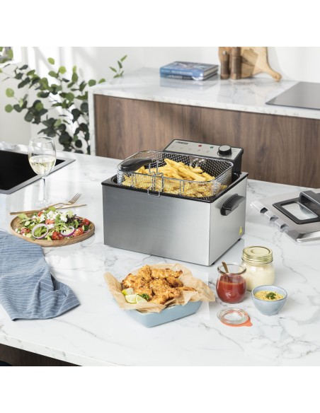 PRINCESS 185000 FRIGGITRICE 3270W  5LT 3 CESTELLI ACCIAIO INOX