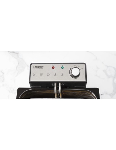 PRINCESS 185000 FRIGGITRICE 3270W  5LT 3 CESTELLI ACCIAIO INOX