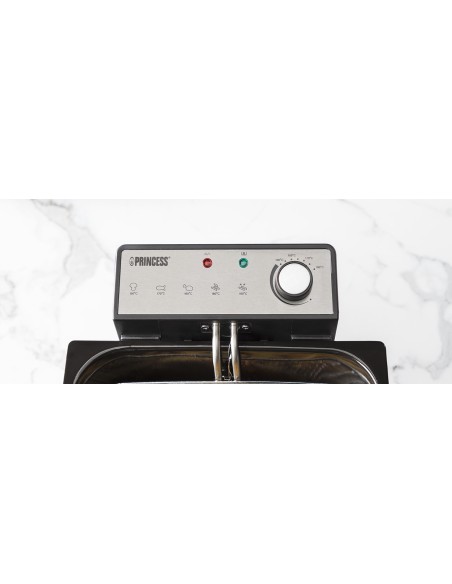 PRINCESS 185000 FRIGGITRICE 3270W  5LT 3 CESTELLI ACCIAIO INOX