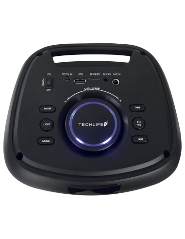 TECHLIFE TLVT0025 ROBUR DIFFUSORE 2 WOOFER 6,5" 200W LED RING MIC.