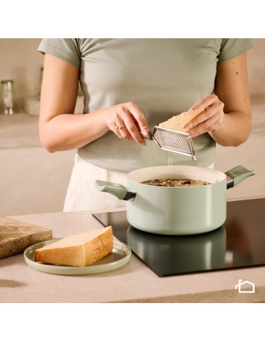 LAGOSTINA 010288031220 CASSERUOLA  FONDA 2 MANIGLIE 20CM ANT. SALVIA