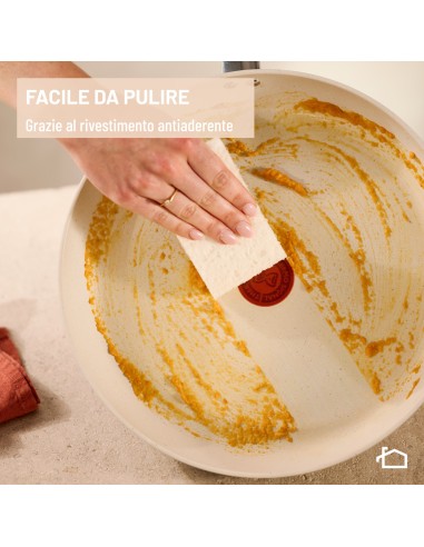 LAGOSTINA 010288031220 CASSERUOLA  FONDA 2 MANIGLIE 20CM ANT. SALVIA