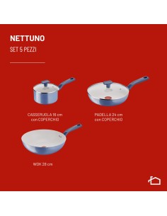 LAGOSTINA 010288600005 SET 5PZ PAD 24/WOK28/CASSERUOLA ML16/COP.16-24 2