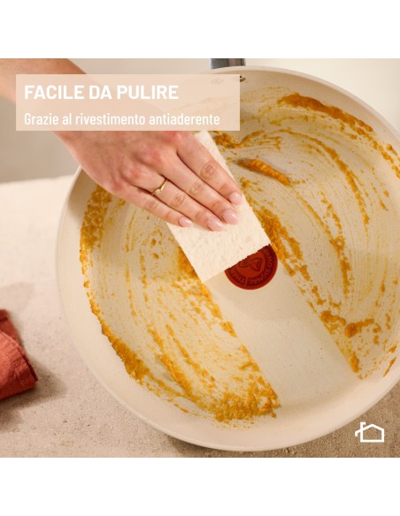 LAGOSTINA 010288031316 CASSERUOLA  FONDA MANICO LUNGO 16CM ANT. SALVIA