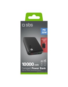 SBS TEBBCT10000PDLDK POWERBANK 10000MAH LED PD 20W 1 USB-A AFC + 1 USB 2