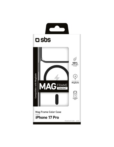 SBS TEMAGCOLIP1763PK IPHONE 17 PRO COVER MAGFRAME NERO