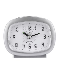 LOWELL JA7105S OROLOGIO DA TAVOLO AL QUARZO SVEGLIA SILVER 2