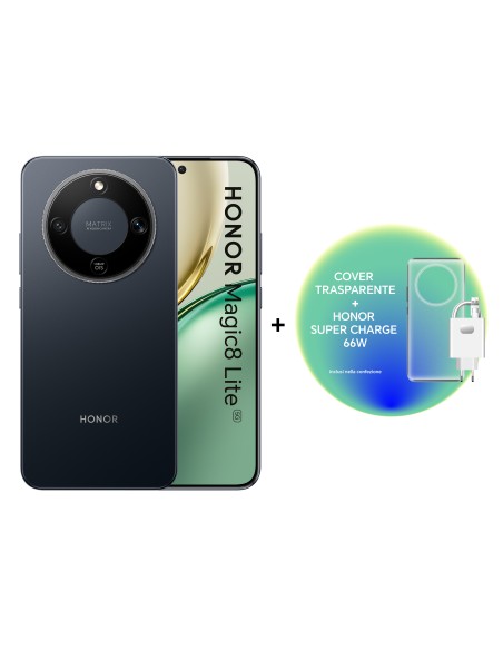 HONOR MAGIC8 LITE 5G MIDNIGHT BLACK 8/512GB CHARGER 66W + TPU CASE