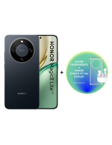 HONOR BUNDLE MAGIC8 LITE 5G MIDNIGHT BLACK 8/256GB +X7 LITE+TPU CASE