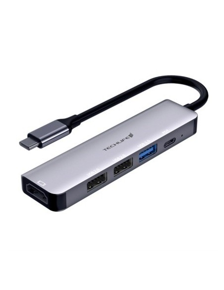 TECHLIFE TLIT0010 MULTIPORTA 5IN1 USB-C 2USB2/1USB3/USB-C PD/HDMI