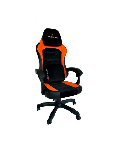 TECHLIFE TLGT0010 SPACE 03 ARANCIONE/NERO SEDIA GAMING GAS CLASSE 4