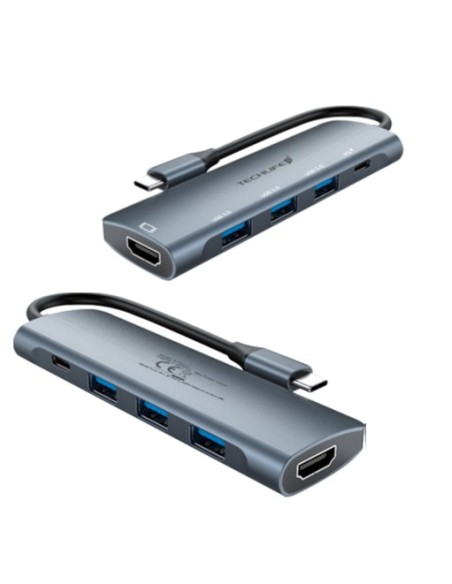 TECHLIFE TLIT0012 MULTIPORTA 5IN1 USB-C 3USB3/USB-C PD/HDMI
