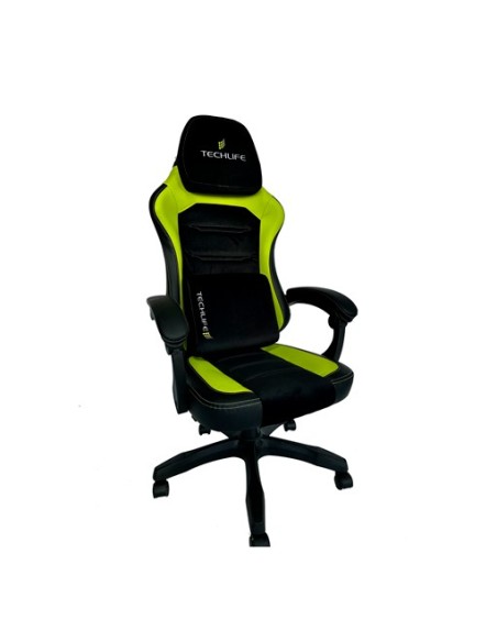 TECHLIFE TLGT0009 SPACE 03 VERDE/NERO SEDIA GAMING GAS CLASSE 4