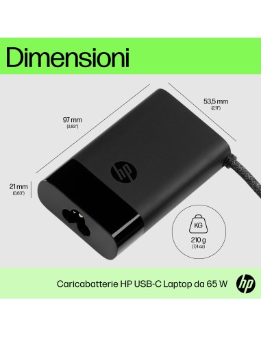 HP ALIMENTATORE 65W USB-C NOTEBOOK